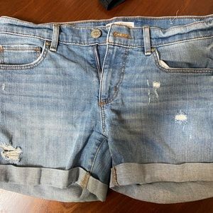 Loft size 4 Jean shorts, distressed